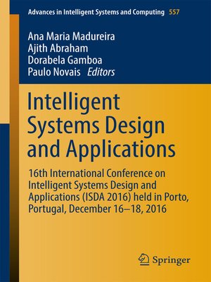 cover image of Intelligent Systems Design and Applications
